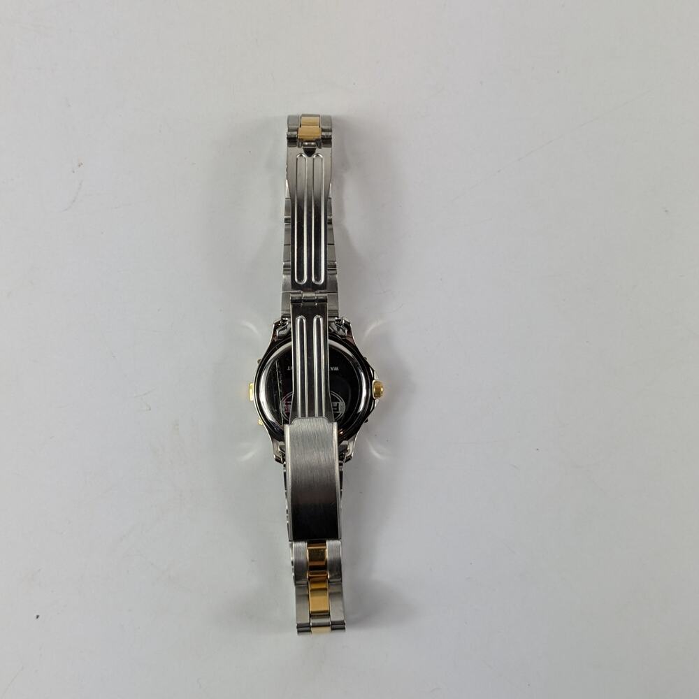 Fossil AM-2956 Womens Wrist Watch 1994 Green Silver NEEDS BATTERY Authentic Case - Picture 6 of 15